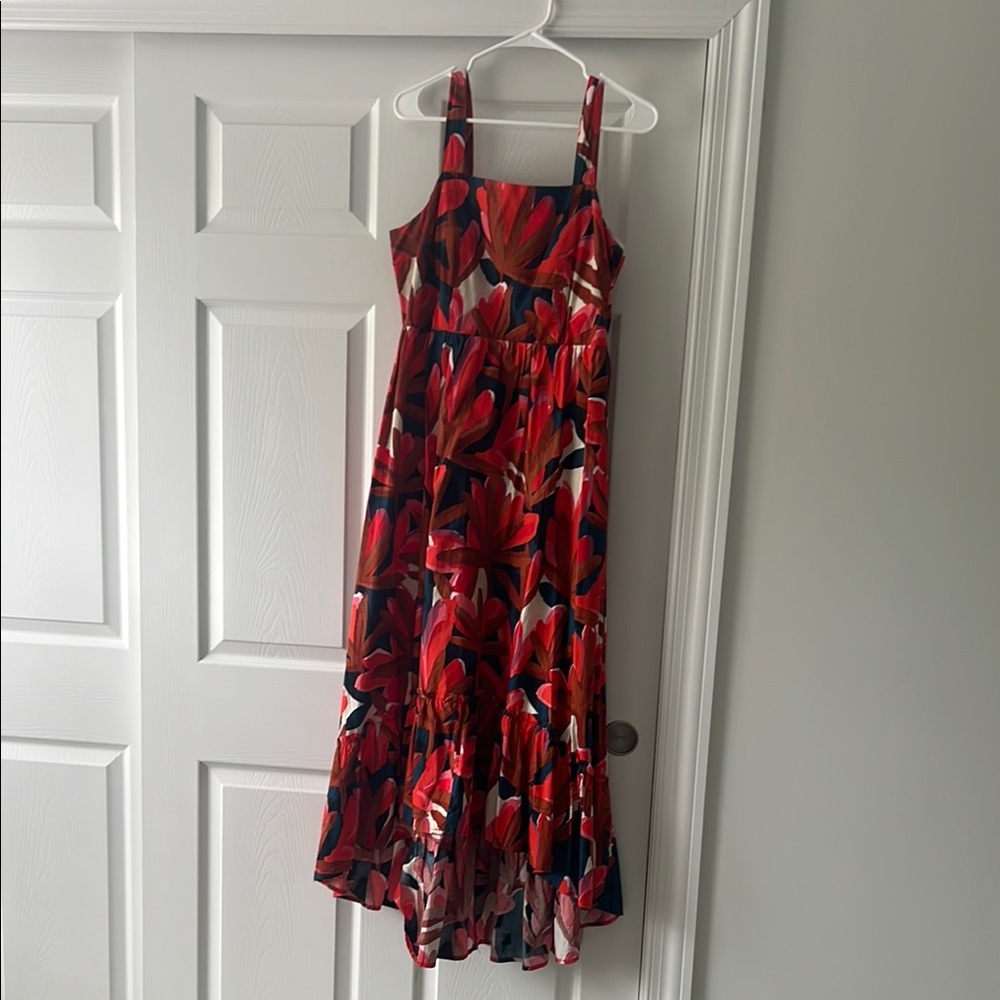 Red Floral Maxi Dress